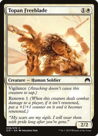 Topan Freeblade [Magic Origins] MTG Single Magic: The Gathering  | Multizone: Comics And Games