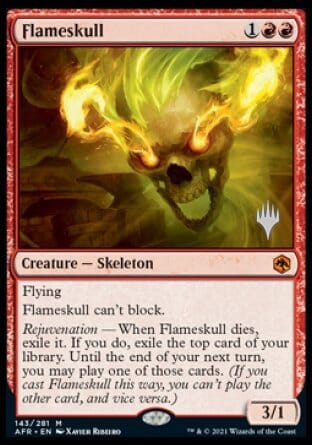 Flameskull (Promo Pack) [Dungeons & Dragons: Adventures in the Forgotten Realms Promos] MTG Single Magic: The Gathering  | Multizone: Comics And Games