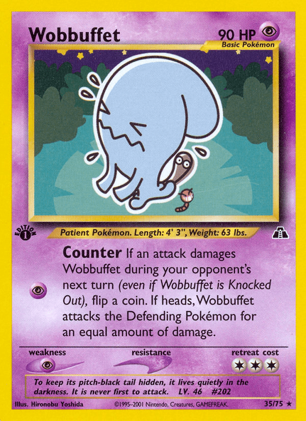 Wobbuffet (35/75) [Neo Discovery 1st Edition] Pokemon Single Pokémon  | Multizone: Comics And Games