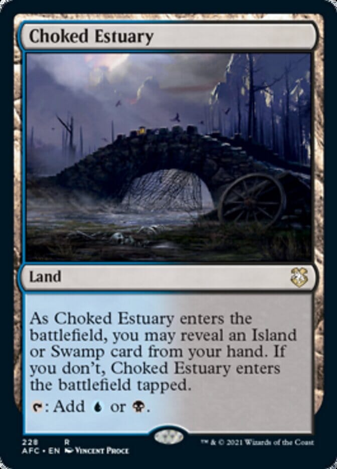 Choked Estuary [Dungeons & Dragons: Adventures in the Forgotten Realms Commander] MTG Single Magic: The Gathering  | Multizone: Comics And Games