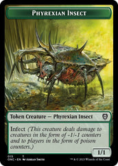 Phyrexian Mite // Phyrexian Insect Double-Sided Token [Phyrexia: All Will Be One Commander Tokens] MTG Single Magic: The Gathering  | Multizone: Comics And Games