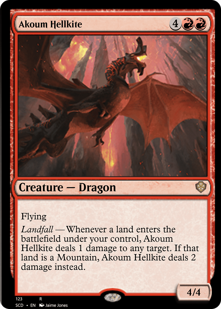 Akoum Hellkite [Starter Commander Decks] MTG Single Magic: The Gathering  | Multizone: Comics And Games