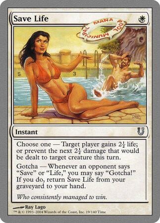 Save Life [Unhinged] MTG Single Magic: The Gathering  | Multizone: Comics And Games