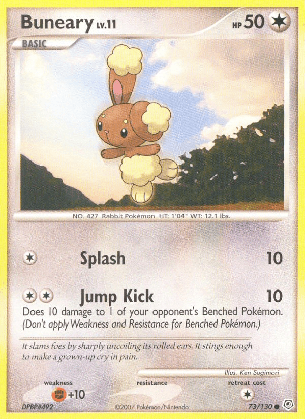 Buneary (73/130) [Diamond & Pearl: Base Set] Pokemon Single Pokémon  | Multizone: Comics And Games