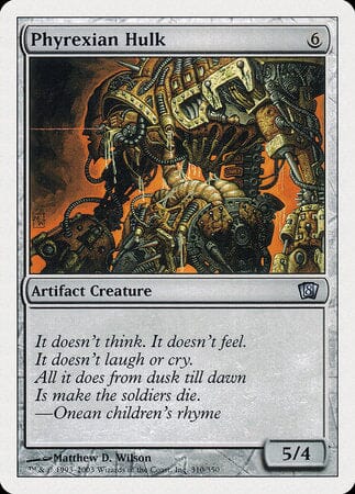 Phyrexian Hulk [Eighth Edition] MTG Single Magic: The Gathering  | Multizone: Comics And Games