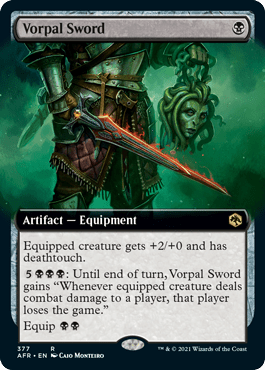 Vorpal Sword (Extended) [Dungeons & Dragons: Adventures in the Forgotten Realms] MTG Single Magic: The Gathering  | Multizone: Comics And Games