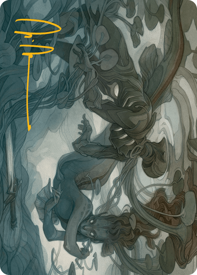 Emry, Lurker of the Loch Art Card (Gold-Stamped Signature) [March of the Machine Art Series] MTG Single Magic: The Gathering  | Multizone: Comics And Games