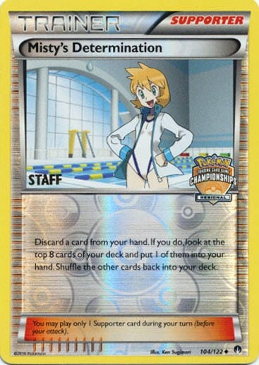 Misty's Determination (104/122) (Regional Championship Promo Staff) [XY: BREAKpoint] Pokemon Single Pokémon  | Multizone: Comics And Games