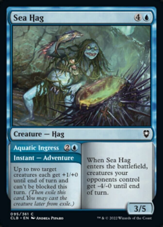 Sea Hag // Aquatic Ingress [Commander Legends: Battle for Baldur's Gate] MTG Single Magic: The Gathering  | Multizone: Comics And Games
