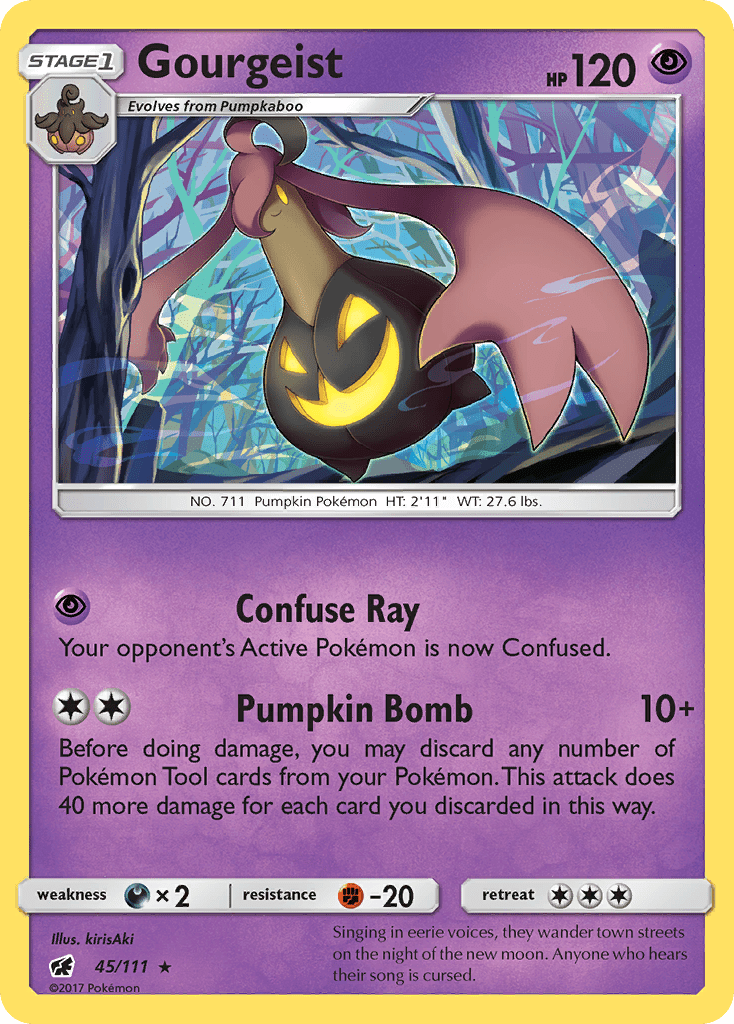 Gourgeist (45/111) [Sun & Moon: Crimson Invasion] Pokemon Single Pokémon  | Multizone: Comics And Games
