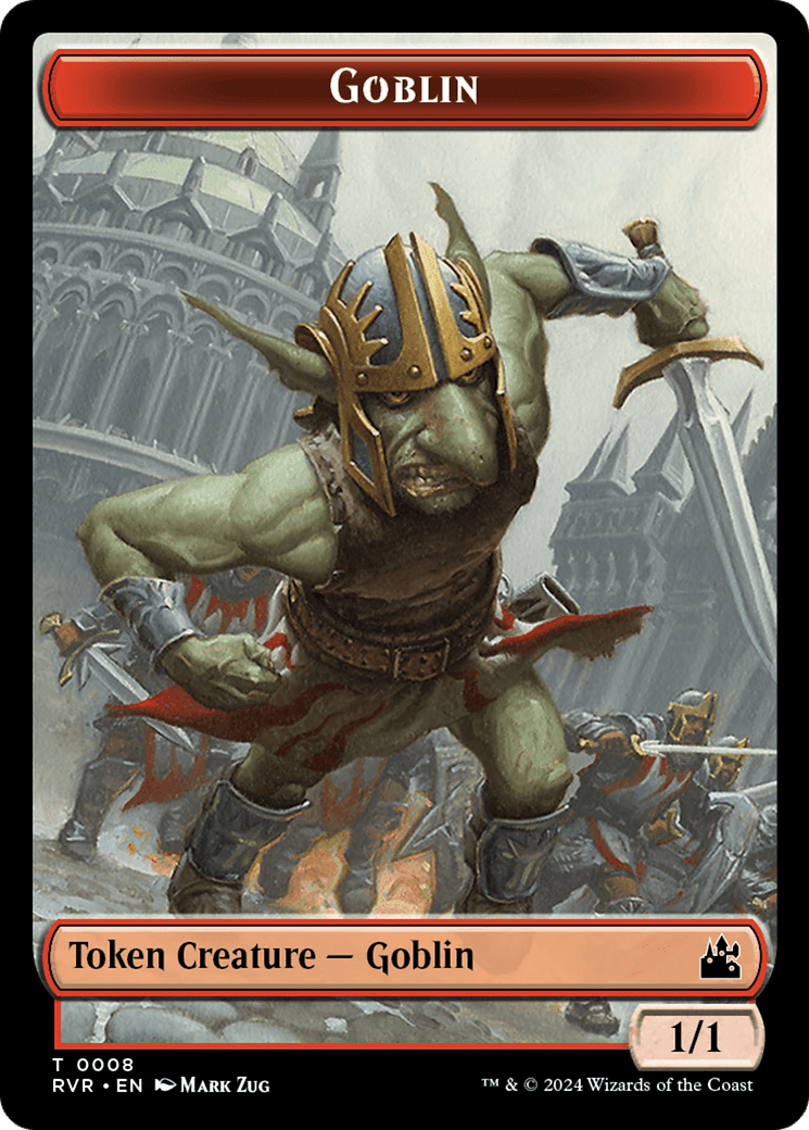 Goblin (0008) // Bird Illusion Double-Sided Token [Ravnica Remastered Tokens] MTG Single Magic: The Gathering  | Multizone: Comics And Games