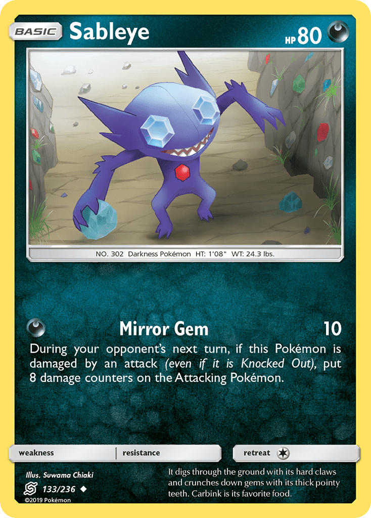 Sableye (133/236) [Sun & Moon: Unified Minds] Pokemon Single Pokémon  | Multizone: Comics And Games