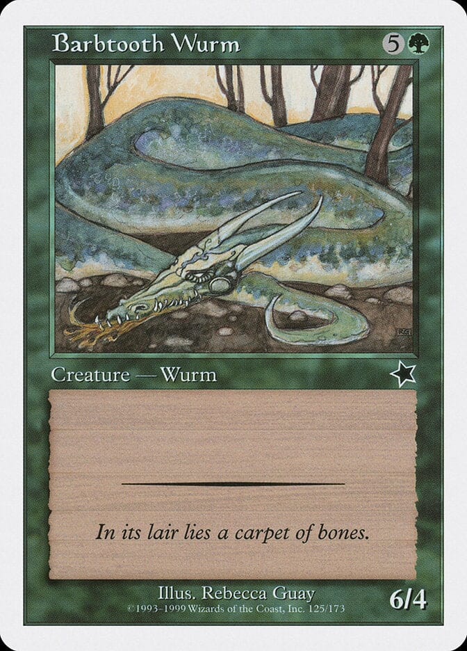 Barbtooth Wurm [Starter 1999] MTG Single Magic: The Gathering  | Multizone: Comics And Games