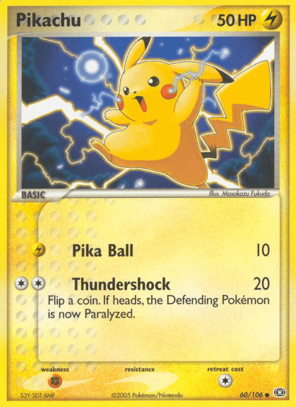 Pikachu (60/106) [EX: Emerald] Pokemon Single Pokémon  | Multizone: Comics And Games