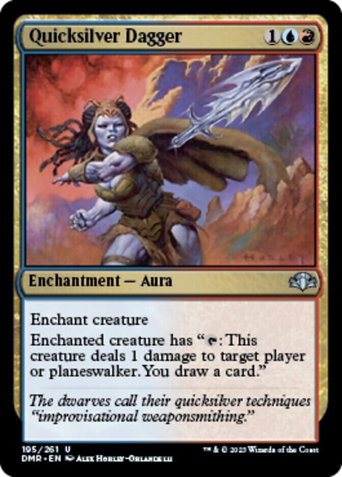 Quicksilver Dagger [Dominaria Remastered] MTG Single Magic: The Gathering  | Multizone: Comics And Games
