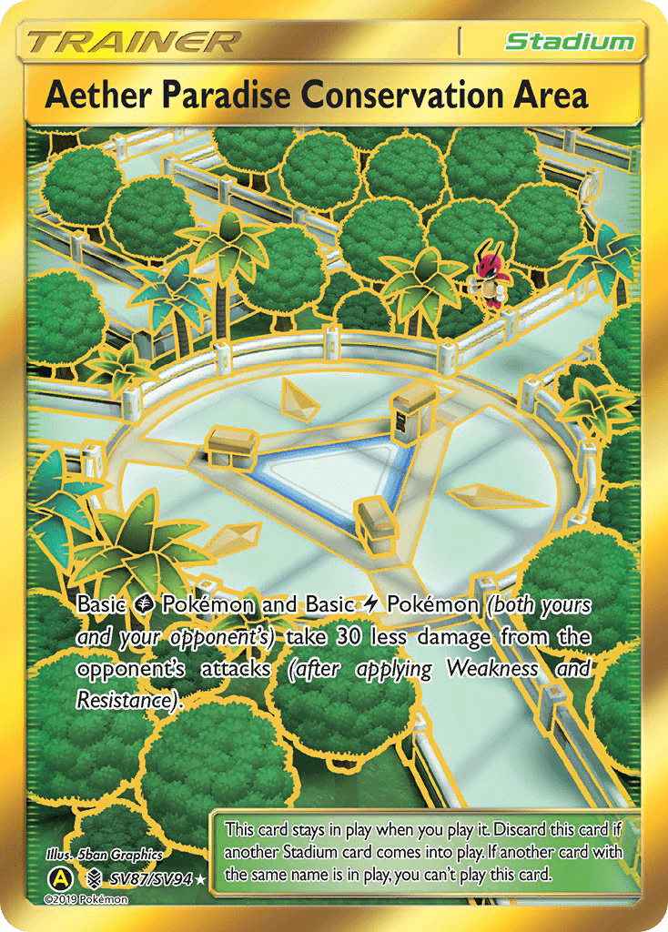 Aether Paradise Conservation Area (SV87/SV94) [Sun & Moon: Hidden Fates - Shiny Vault] Pokemon Single Pokémon  | Multizone: Comics And Games