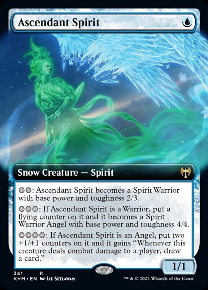 Ascendant Spirit (Extended Art) [Kaldheim] MTG Single Magic: The Gathering  | Multizone: Comics And Games