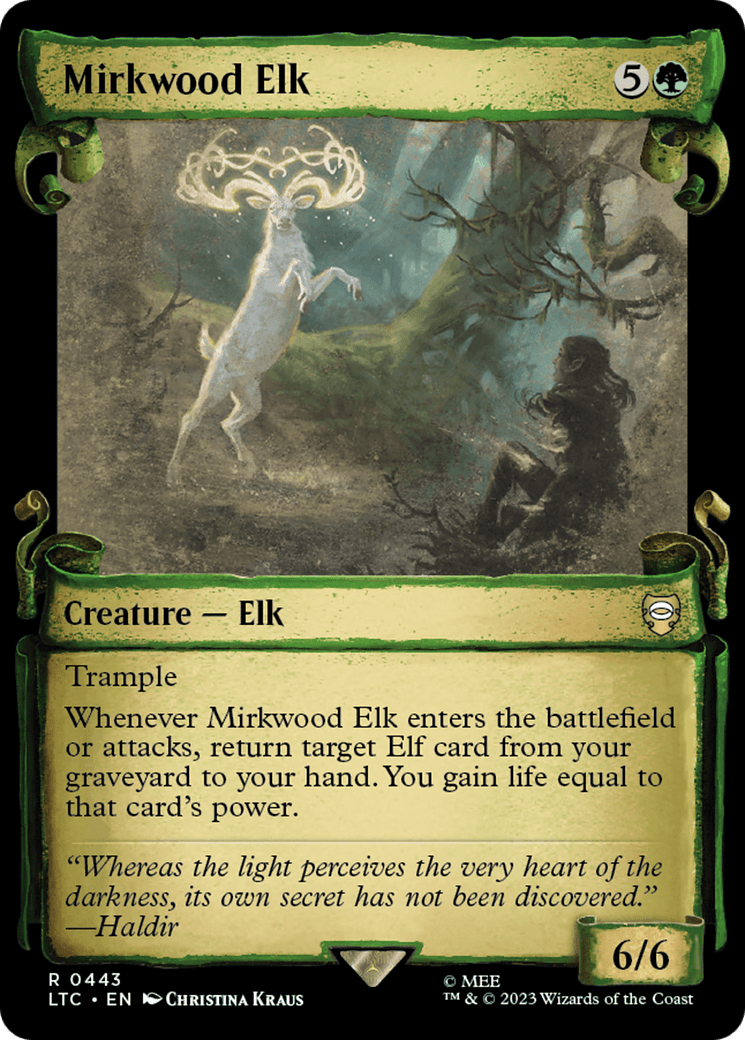 Mirkwood Elk [The Lord of the Rings: Tales of Middle-Earth Commander Showcase Scrolls] MTG Single Magic: The Gathering  | Multizone: Comics And Games