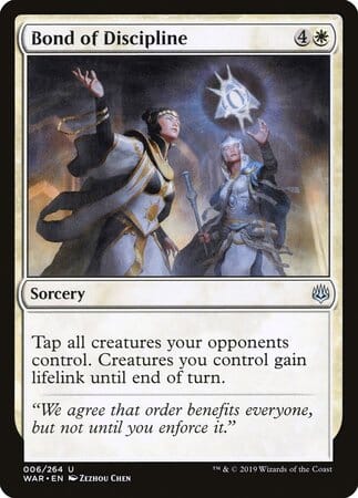 Bond of Discipline [War of the Spark] MTG Single Magic: The Gathering  | Multizone: Comics And Games