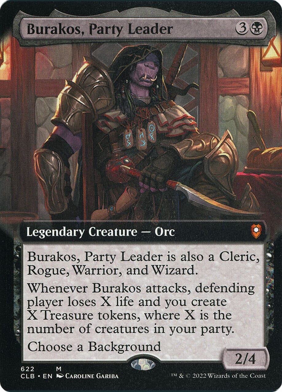 Burakos, Party Leader (Extended Art) [Commander Legends: Battle for Baldur's Gate] MTG Single Magic: The Gathering  | Multizone: Comics And Games