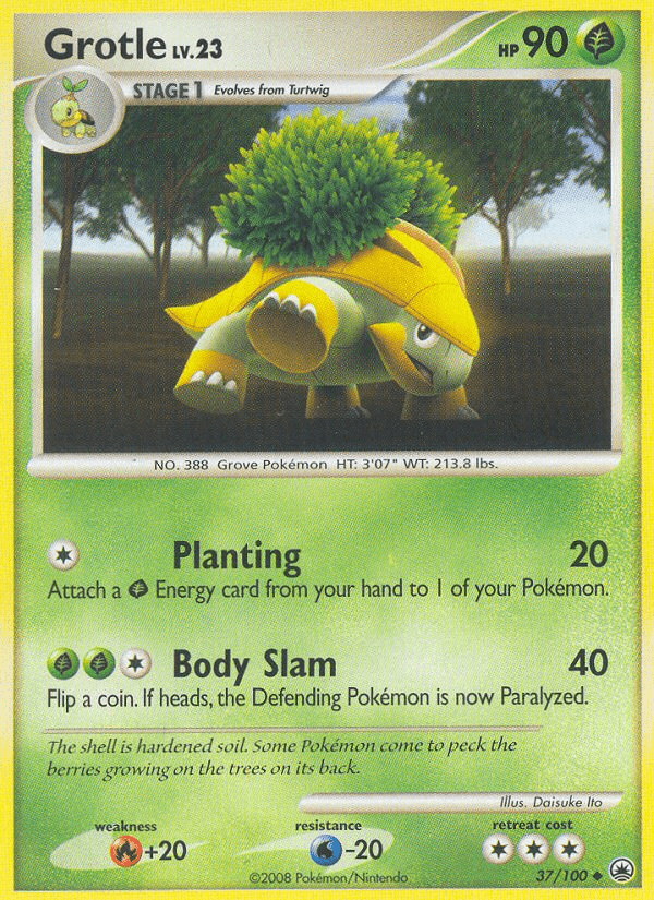 Grotle (37/100) [Diamond & Pearl: Majestic Dawn] Pokemon Single Pokémon  | Multizone: Comics And Games