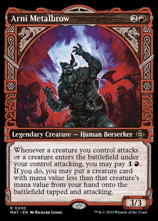 Arni Metalbrow (Showcase Halo Foil) [March of the Machine: The Aftermath] MTG Single Magic: The Gathering  | Multizone: Comics And Games