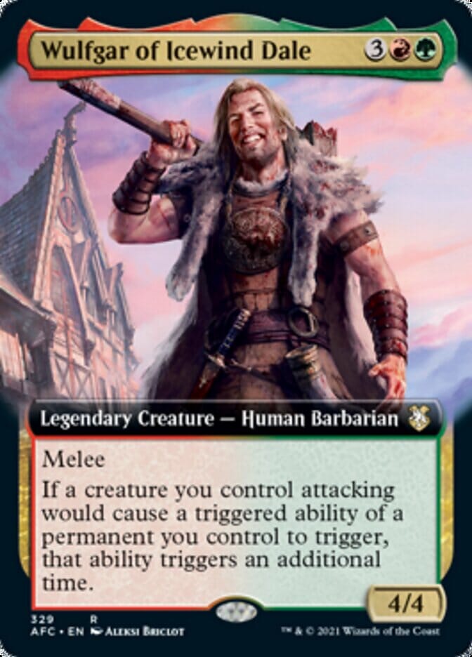 Wulfgar of Icewind Dale (Extended) [Dungeons & Dragons: Adventures in the Forgotten Realms Commander] MTG Single Magic: The Gathering  | Multizone: Comics And Games