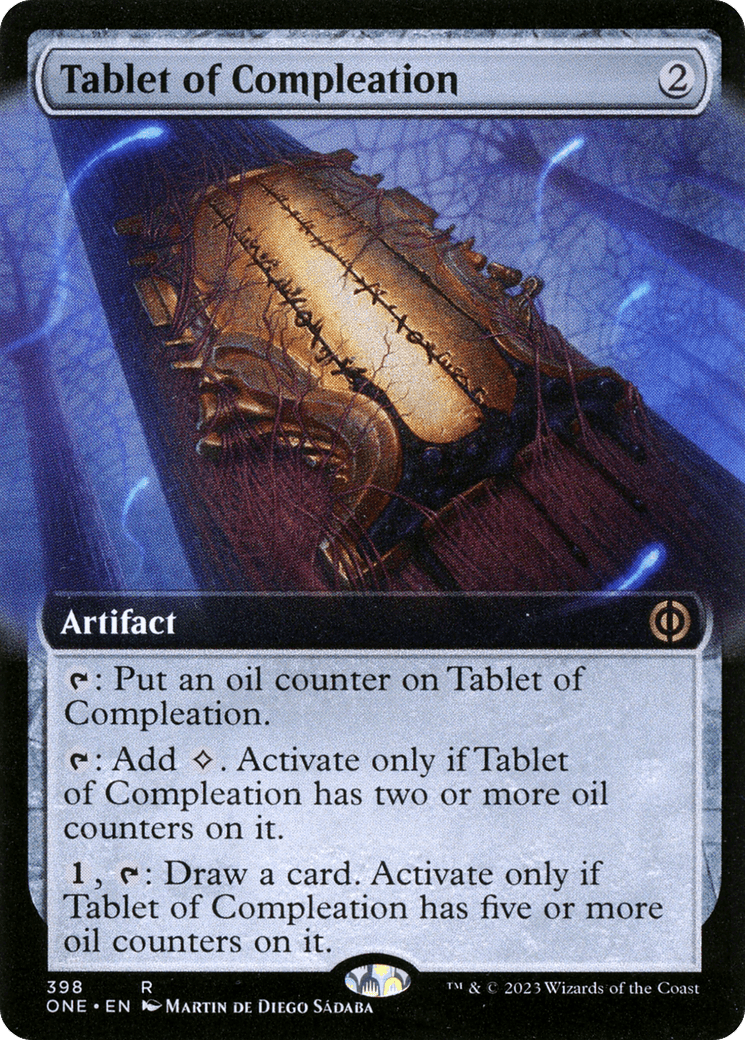 Tablet of Compleation (Extended Art) [Phyrexia: All Will Be One] MTG Single Magic: The Gathering  | Multizone: Comics And Games