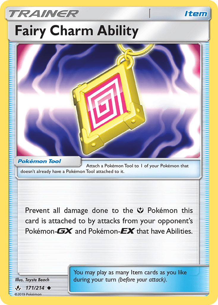 Fairy Charm Ability (171/214) [Sun & Moon: Unbroken Bonds] Pokemon Single Pokémon  | Multizone: Comics And Games
