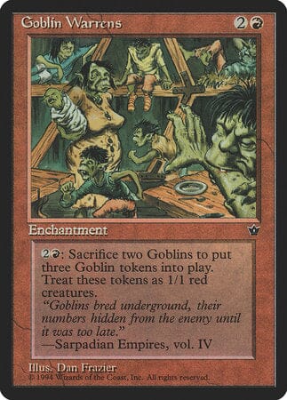 Goblin Warrens [Fallen Empires] MTG Single Magic: The Gathering  | Multizone: Comics And Games