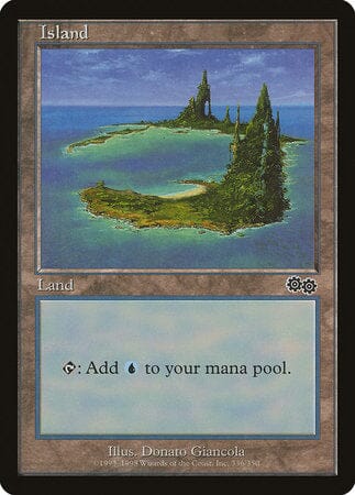 Island (336) [Urza's Saga] MTG Single Magic: The Gathering  | Multizone: Comics And Games