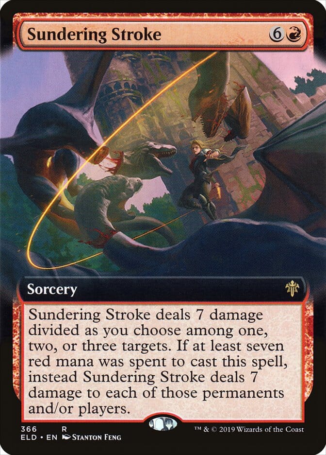 Sundering Stroke (Extended Art) [Throne of Eldraine] MTG Single Magic: The Gathering  | Multizone: Comics And Games