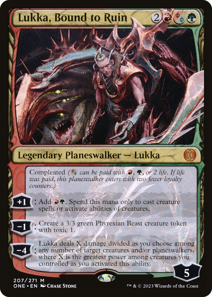 Lukka, Bound to Ruin [Phyrexia: All Will Be One] MTG Single Magic: The Gathering  | Multizone: Comics And Games