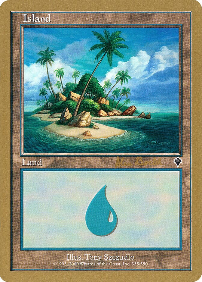 Island (ab335b) (Alex Borteh) [World Championship Decks 2001] MTG Single Magic: The Gathering  | Multizone: Comics And Games