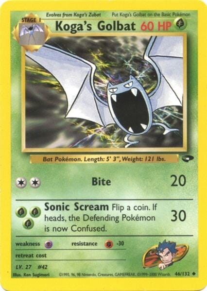 Koga's Golbat (46/132) [Gym Challenge Unlimited] Pokemon Single Pokémon  | Multizone: Comics And Games