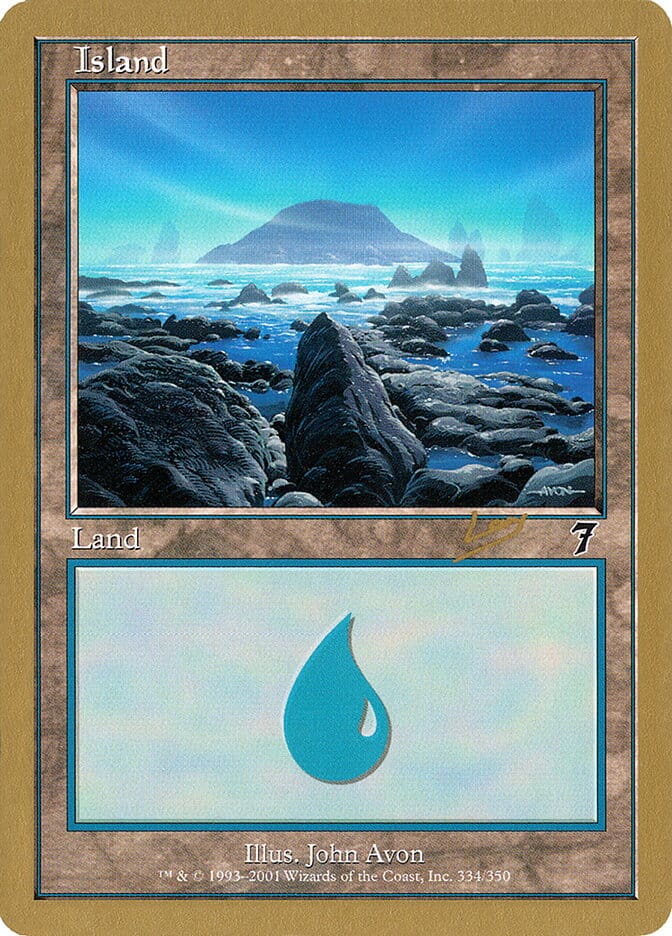 Island (rl334) (Raphael Levy) [World Championship Decks 2002] MTG Single Magic: The Gathering  | Multizone: Comics And Games