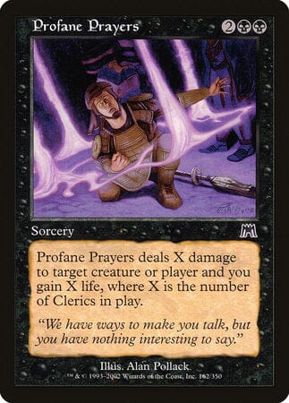 Profane Prayers [Onslaught] MTG Single Magic: The Gathering  | Multizone: Comics And Games