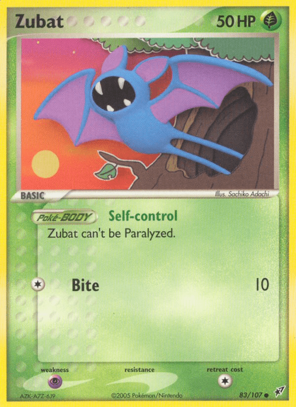 Zubat (83/107) [EX: Deoxys] Pokemon Single Pokémon  | Multizone: Comics And Games