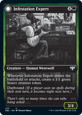 Infestation Expert // Infested Werewolf [Innistrad: Double Feature] MTG Single Magic: The Gathering  | Multizone: Comics And Games