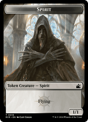 Spirit (0018) // Soldier Double-Sided Token [Ravnica Remastered Tokens] MTG Single Magic: The Gathering  | Multizone: Comics And Games