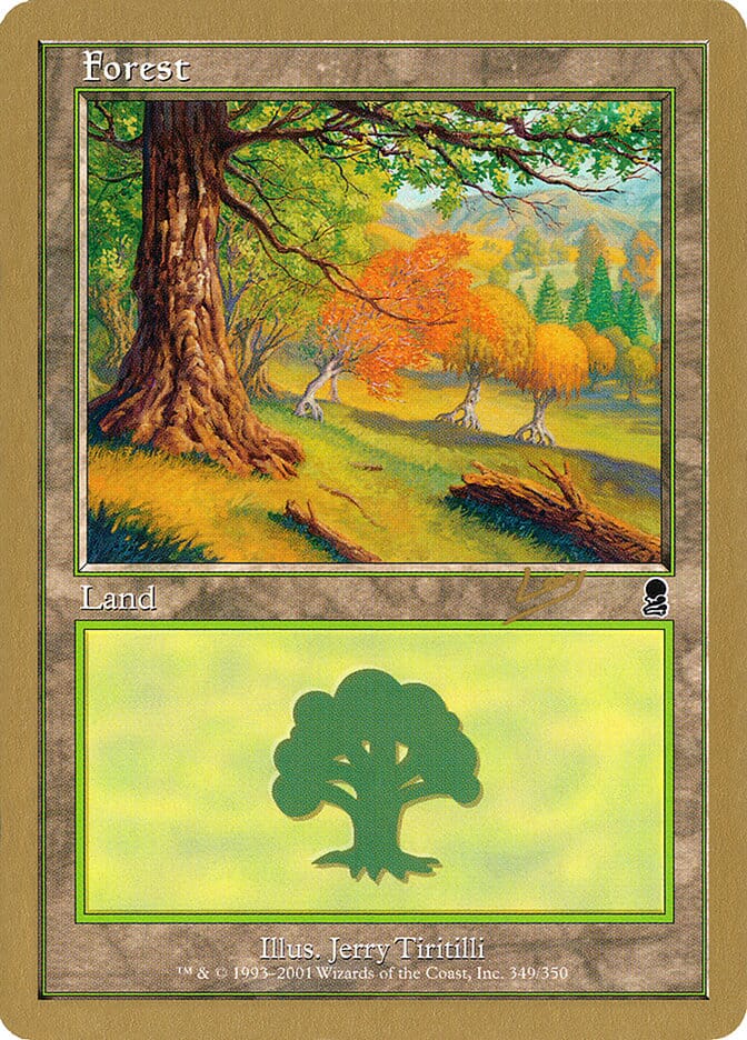 Forest (349) (Raphael Levy) [World Championship Decks 2002] MTG Single Magic: The Gathering  | Multizone: Comics And Games