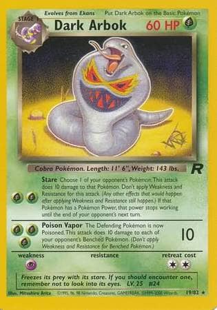 Dark Arbok (19/82) (W Stamped Promo) [Team Rocket Unlimited] Pokemon Single Pokémon  | Multizone: Comics And Games