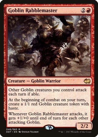 Goblin Rabblemaster [Duel Decks: Merfolk vs. Goblins] MTG Single Magic: The Gathering  | Multizone: Comics And Games