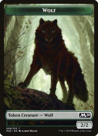 Wolf Token [Core Set 2020 Tokens] MTG Single Magic: The Gathering  | Multizone: Comics And Games