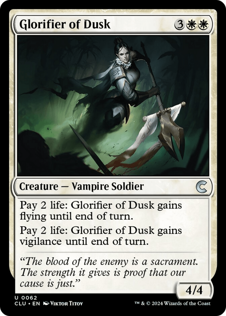 Glorifier of Dusk [Ravnica: Clue Edition] MTG Single Magic: The Gathering  | Multizone: Comics And Games