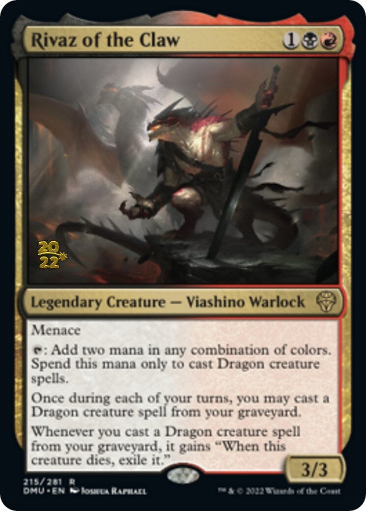 Rivaz of the Claw [Dominaria United Prerelease Promos] MTG Single Magic: The Gathering  | Multizone: Comics And Games