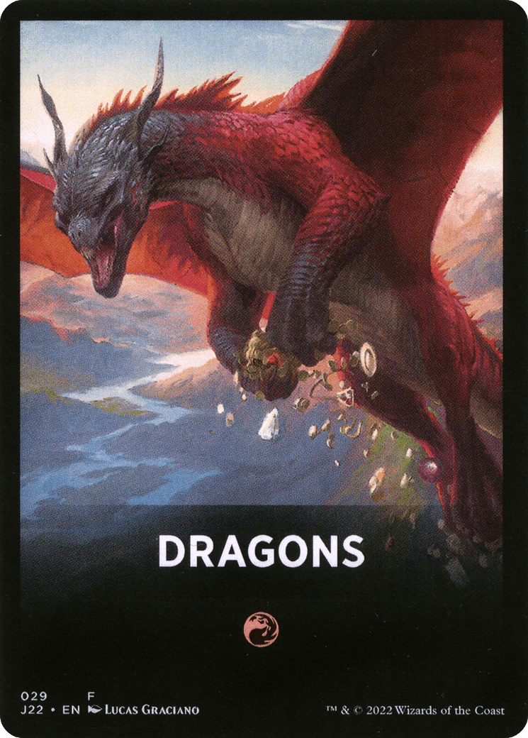 Dragons Theme Card [Jumpstart 2022 Front Cards] MTG Single Magic: The Gathering  | Multizone: Comics And Games
