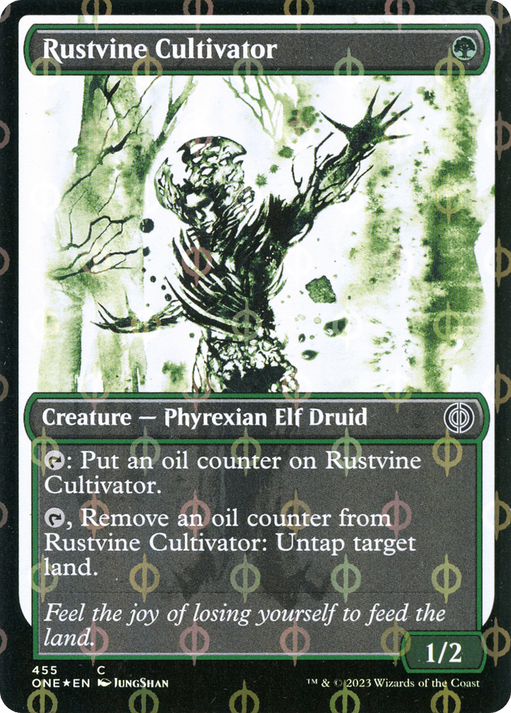 Rustvine Cultivator (Showcase Ichor Step-and-Compleat Foil) [Phyrexia: All Will Be One] MTG Single Magic: The Gathering  | Multizone: Comics And Games