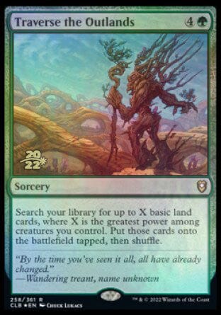 Traverse the Outlands [Commander Legends: Battle for Baldur's Gate Prerelease Promos] MTG Single Magic: The Gathering  | Multizone: Comics And Games