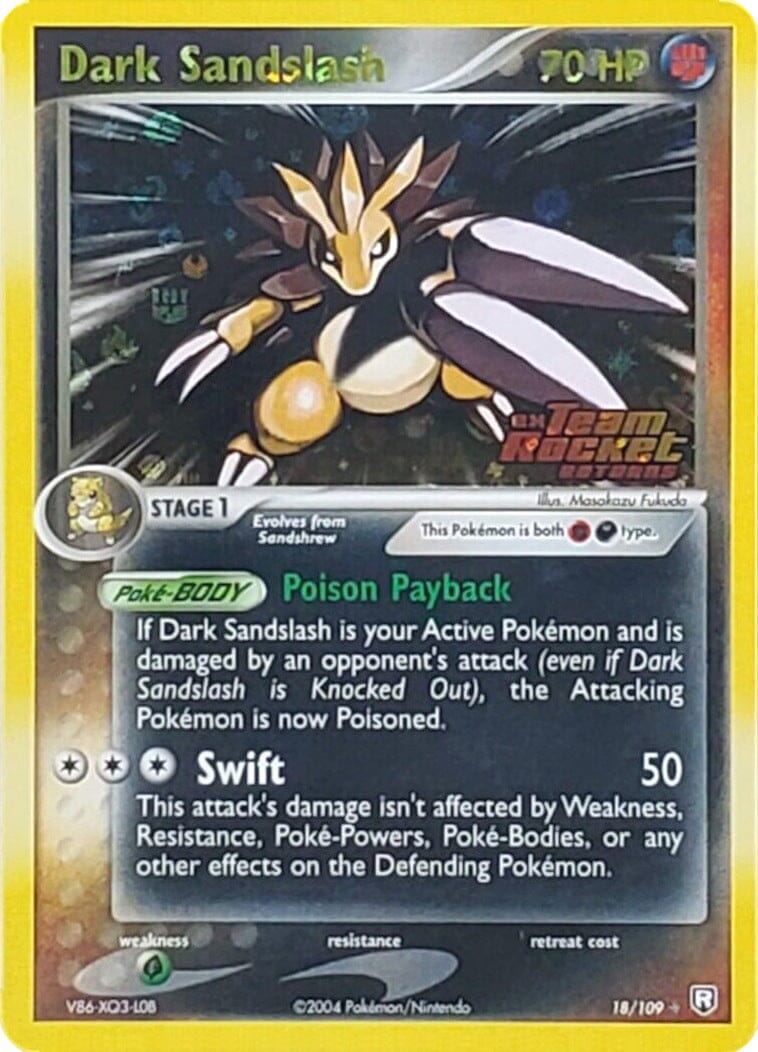 Dark Sandslash (18/109) (Stamped) [EX: Team Rocket Returns] Pokemon Single Pokémon  | Multizone: Comics And Games